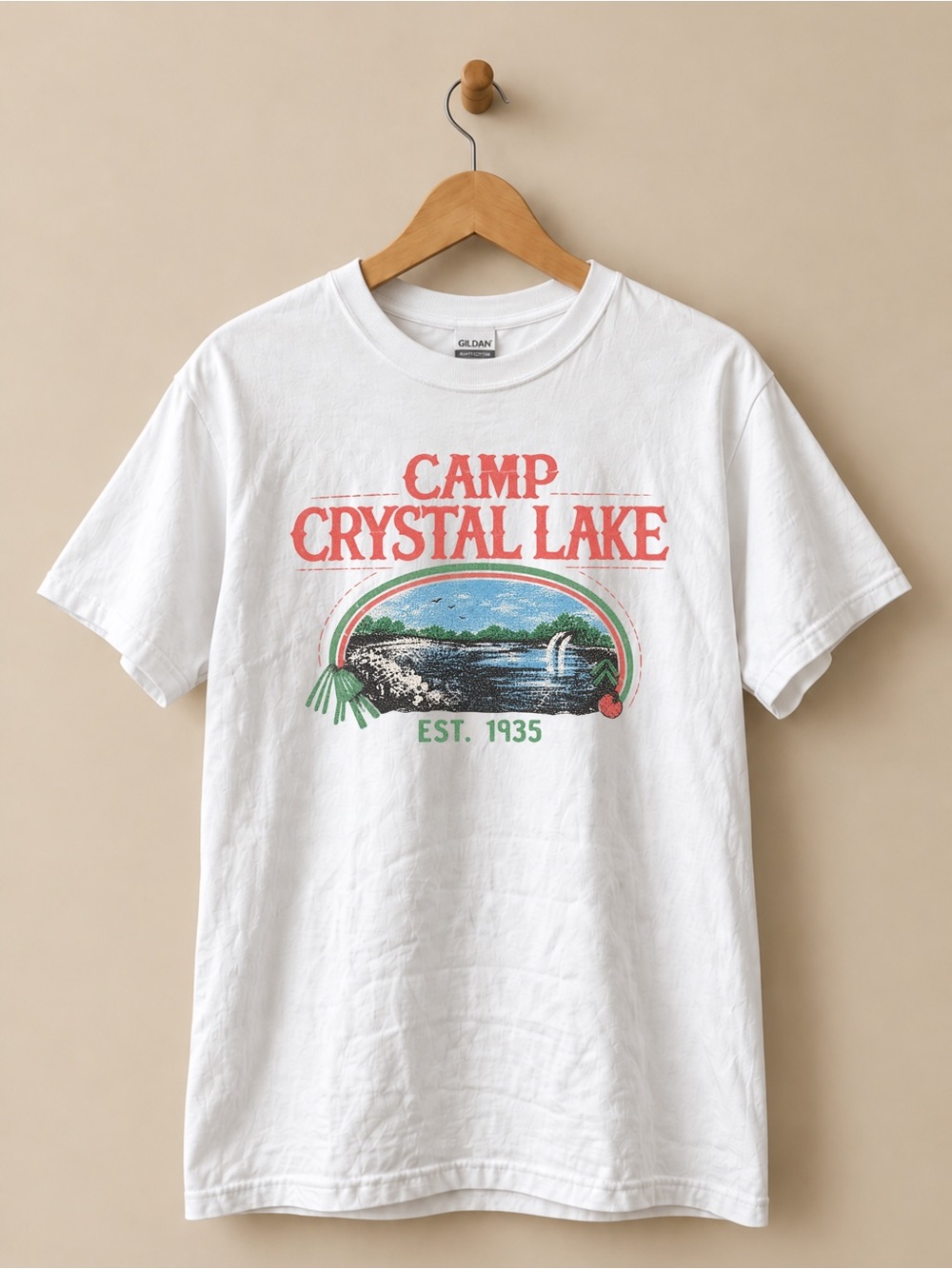 Camp Crystal Lake Vintage Horror Unisex T-Shirt Halloween Tee